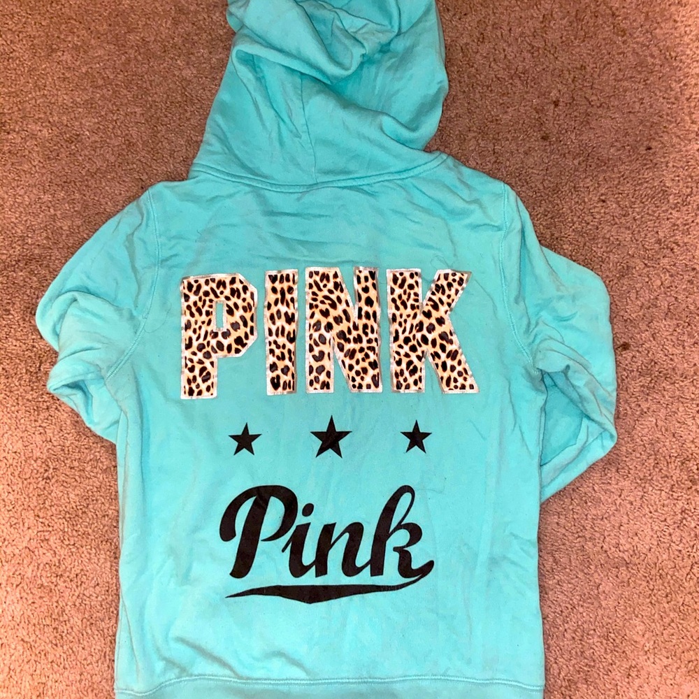 Pink zip up hoodie